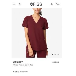 NEW FIGS Casma Three-Pocket Scrub Top XS